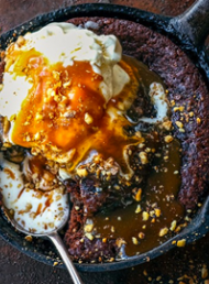 How to Make Chocolate and Walnut Self-saucing Pudding with Salted Caramel Sauce with Sarah Tuck
