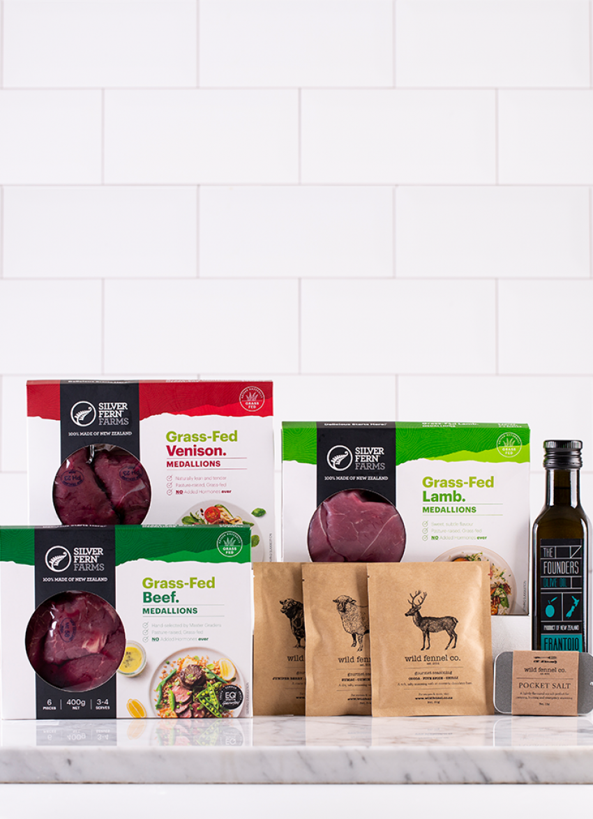 Win a Silver Fern Farms Grass-Fed Beef, Lamb and Venison Pack