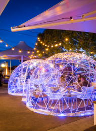 Winter Igloos at St John's Restaurant Wellington