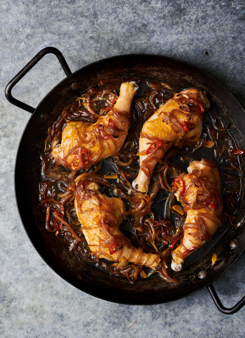 Braised Chicken with Star Anise, Ginger and Chilli