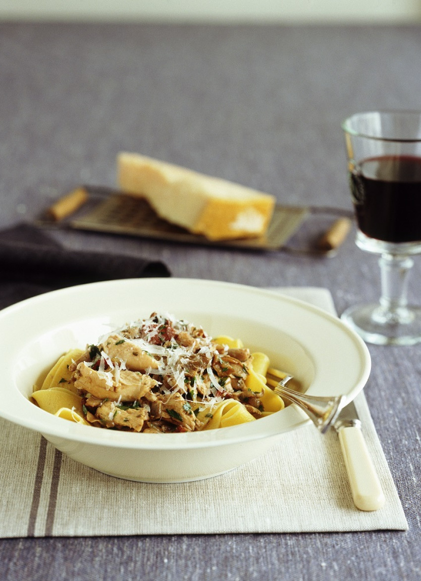 Braised Rabbit on Pappardelle