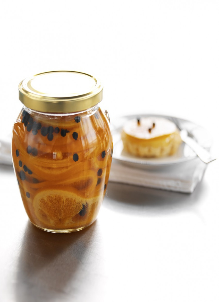 Candied Orange Slices in Syrup