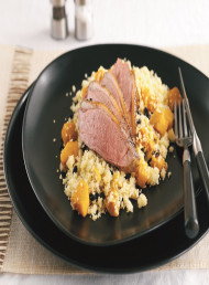 Cardamom and Honey Glazed Duck with Pumpkin Couscous