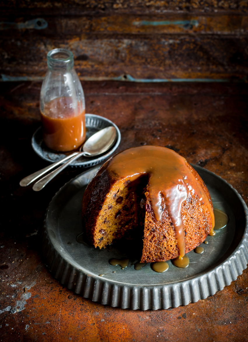 Sticky date pudding with burnt caramel sauce – Cobram Estate AU