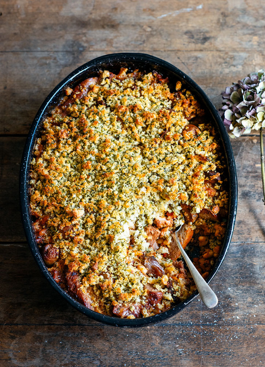 Cheat’s Cassoulet with Pork, Duck and Sausage 