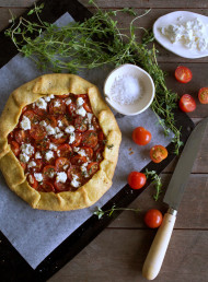 Cherry Tomato and Goat’s Cheese Galette with Spelt Pastry 