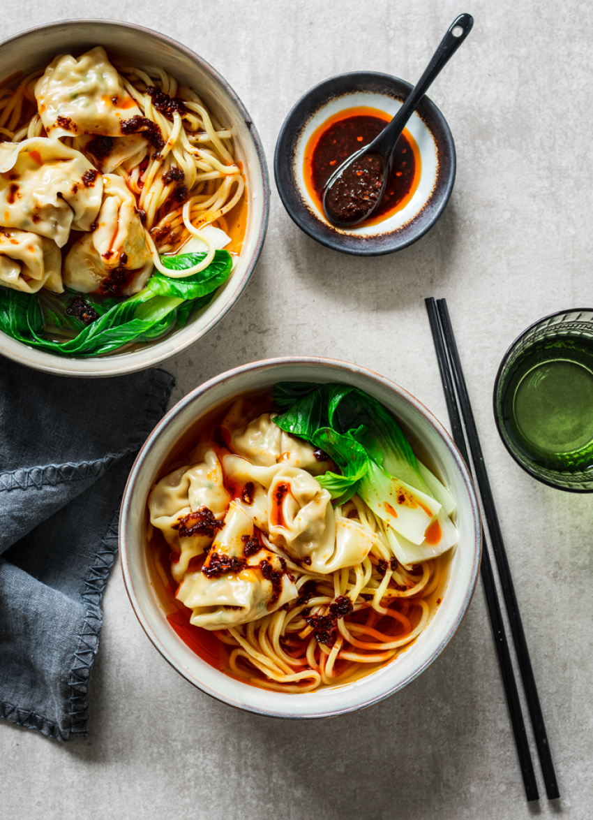 Chicken Wonton Noodle Soup