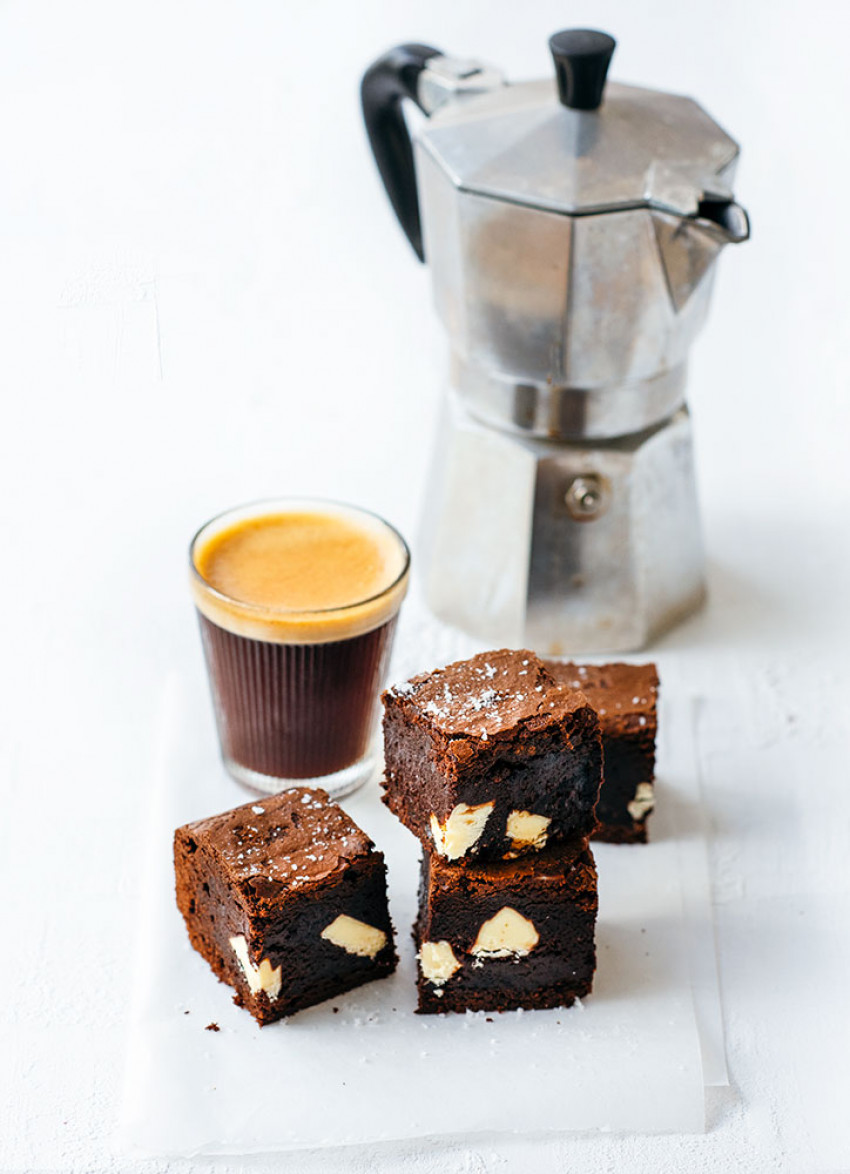 Chilli, Orange and White Chocolate Brownies