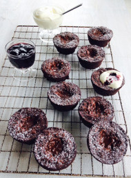 Chocolate, Brown Butter and Almond Brownie Cakes (gf)