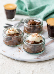 One-Bowl Chocolate and Nut Butter Mousse Pots