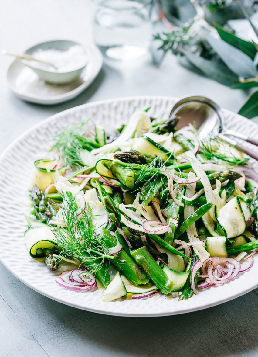 Snap Pea and Asparagus Salad with Horseradish Dressing Recipe