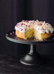Coconut Cake with Orange Labneh and Vanilla Frosting