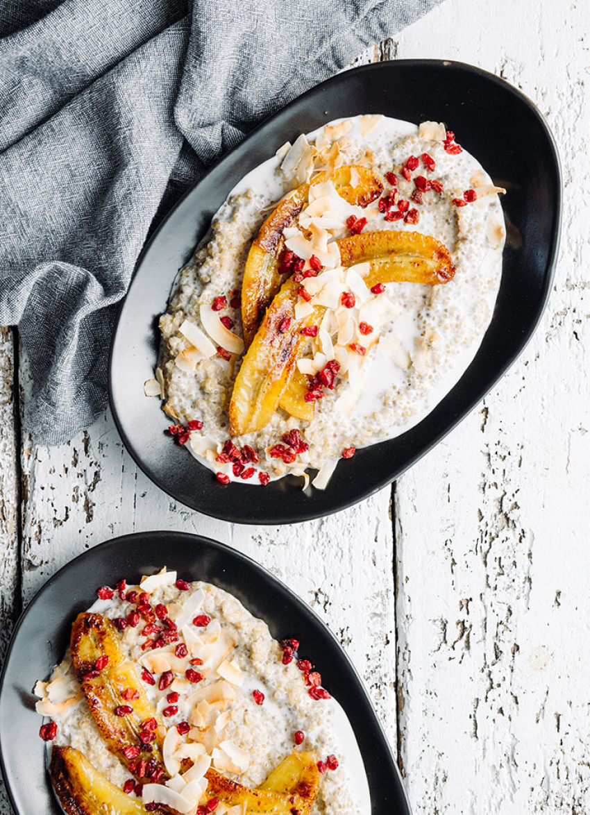 Coconut, Quinoa and Chia Seed Porridge 