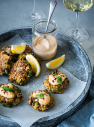 Mussel and Chorizo Fritters
