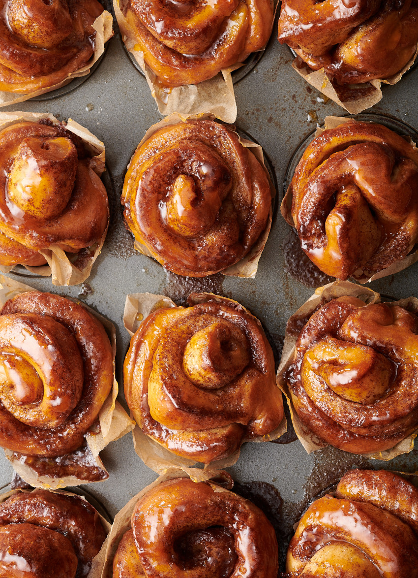 Glazed Cardamom Buns