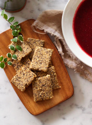 Seed Crackers with Paprika and Fennel