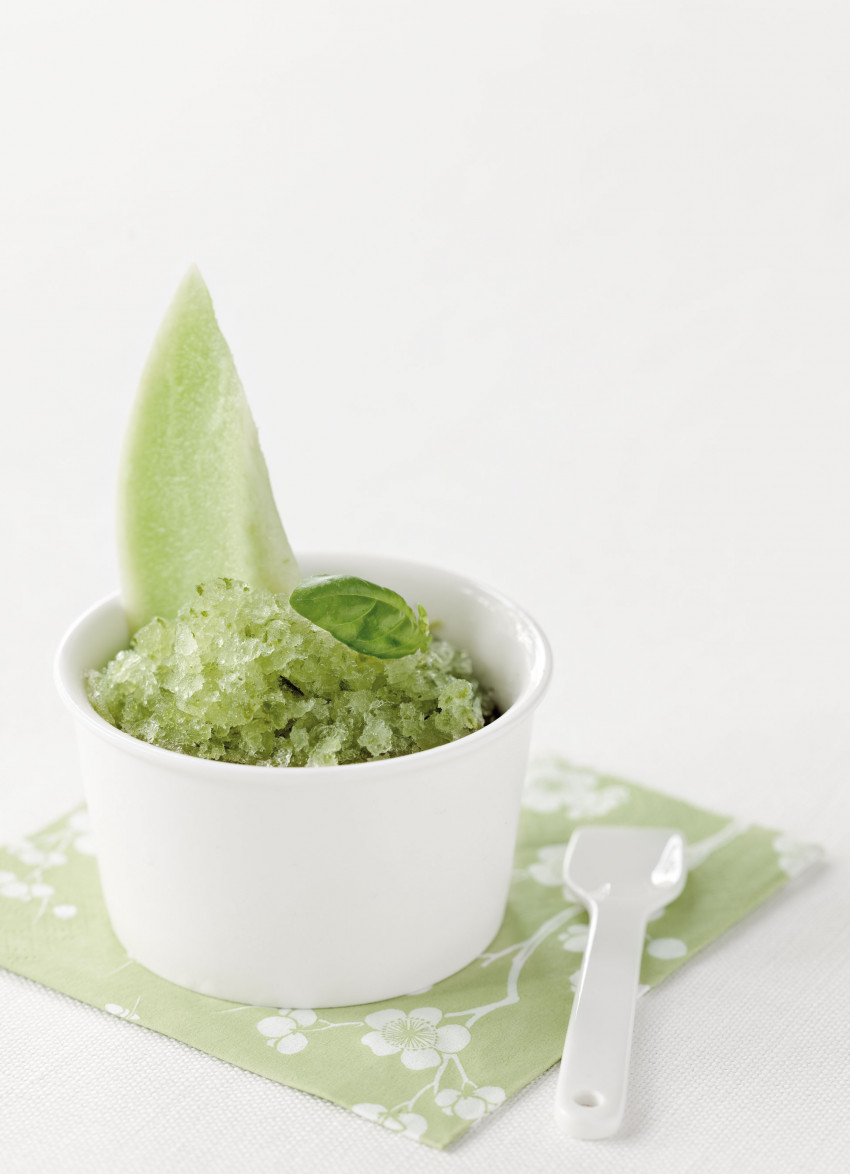 Basil and Lime Granita