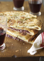 Italian Flatbreads Filled with Caramelised Onion and Goats Cheese