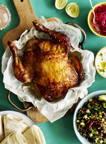 Lemon Roast Chicken with Pistachio and Green Olive Dressing » Dish Magazine