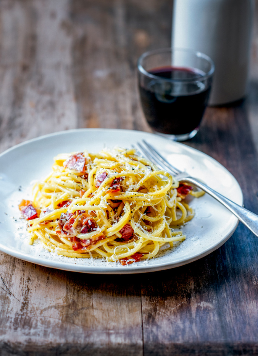 Simple Roman Spaghetti Carbonara » Dish Magazine