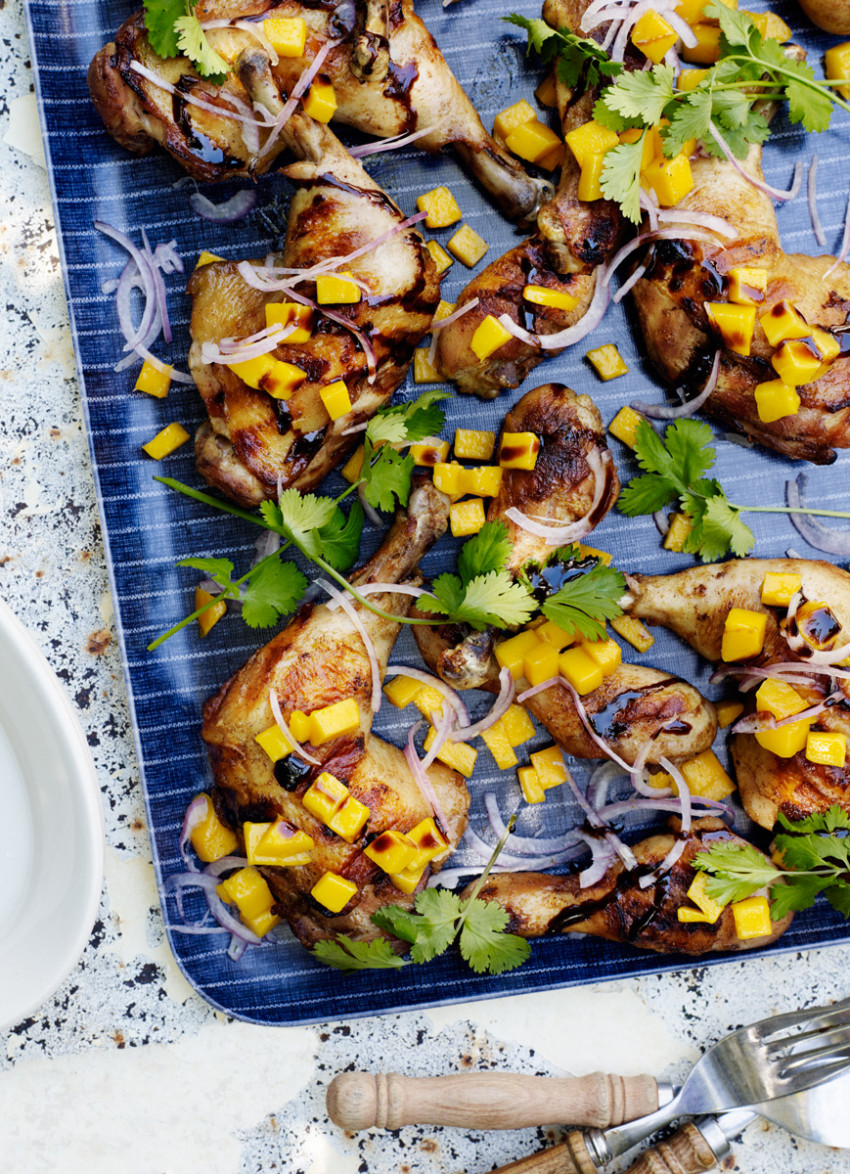 Spice Rubbed Chicken with Mango Salad