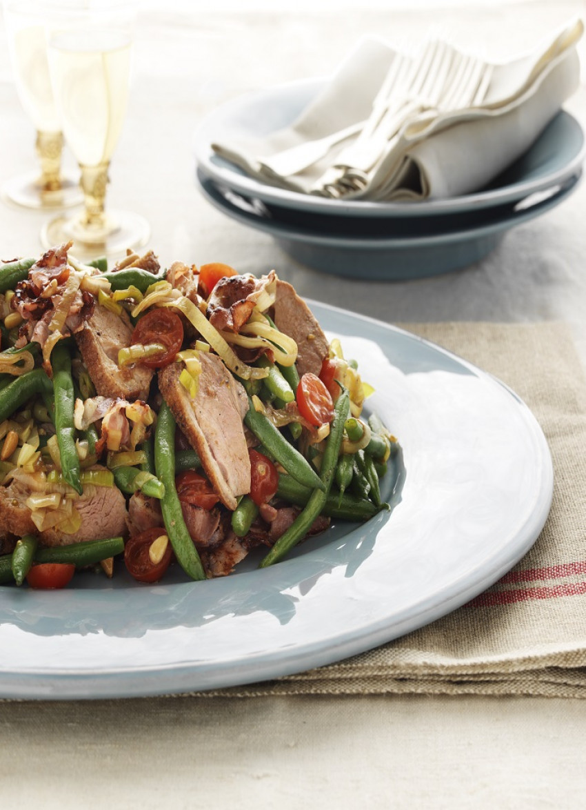 Duck, Green Bean, Pancetta and Pine Nut Salad