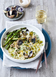 Clam and Asparagus Risotto 