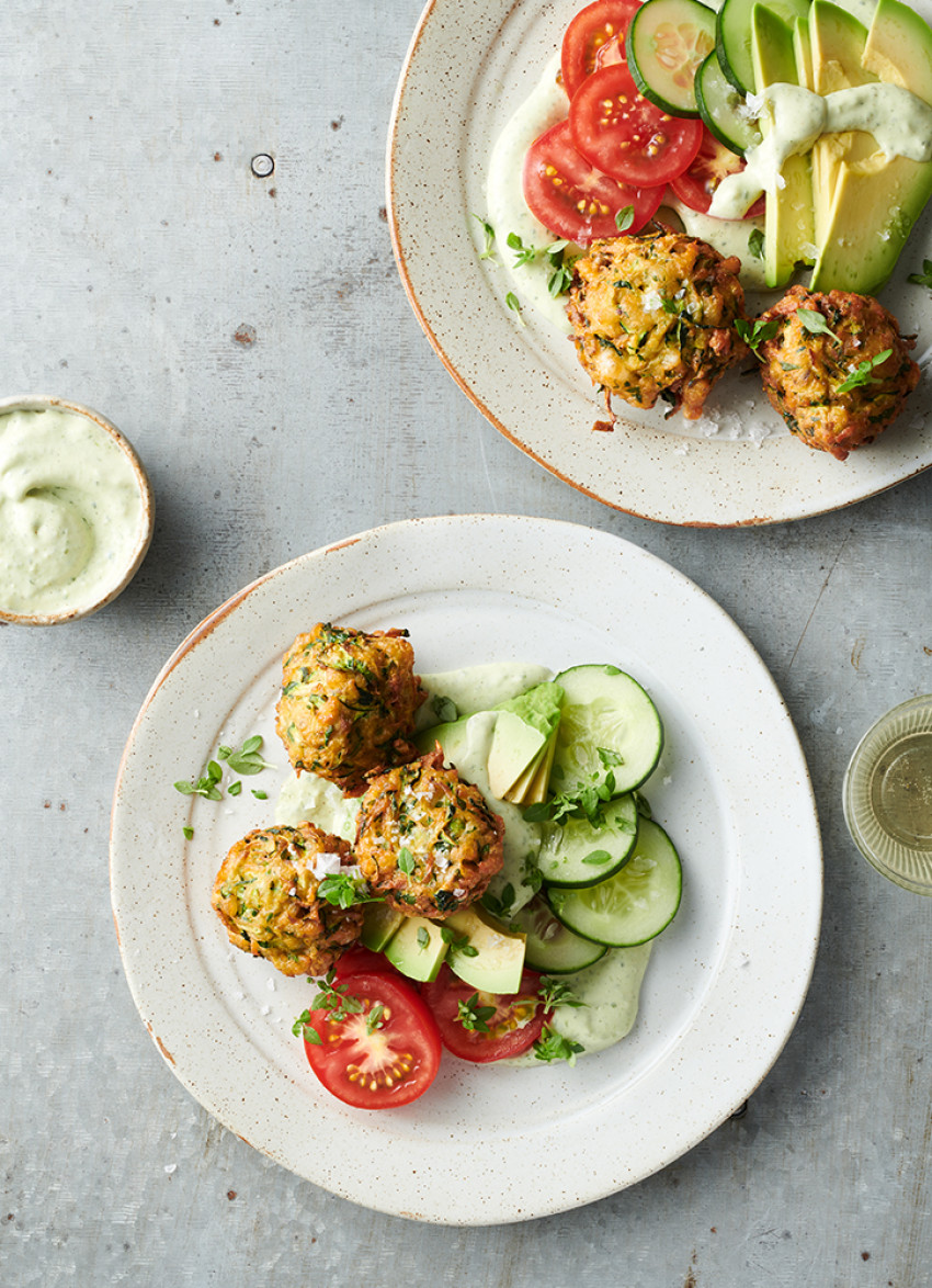 Haloumi and Zucchini Falafel 