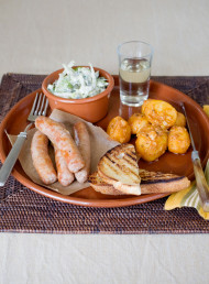Fennel Sausages with Algerian Potatoes