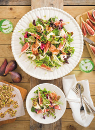 Fig and Prosciutto Salad with Labneh and Fennel-Seed Toffee