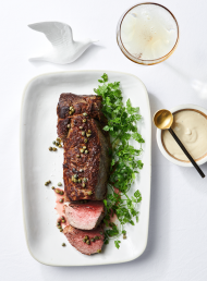Fillet of Beef with Anchovy and Mustard Dressing 
