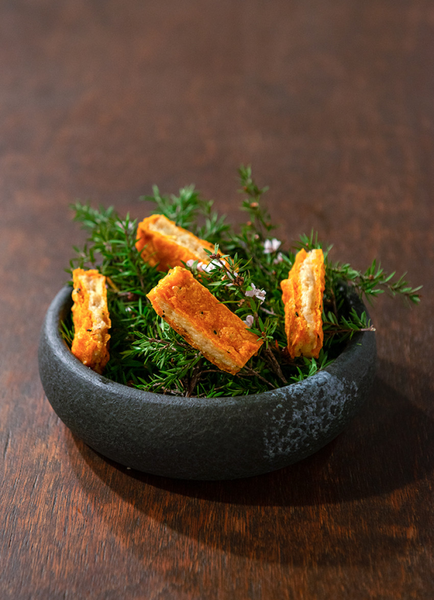 Fried Brioche Pakora with Paneer and Truffle