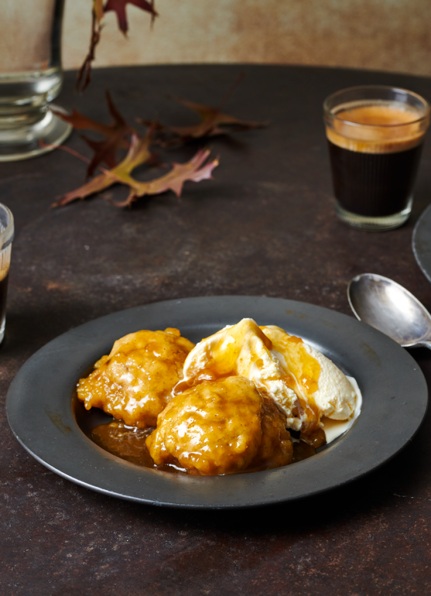 Golden Syrup and Banana Dumplings