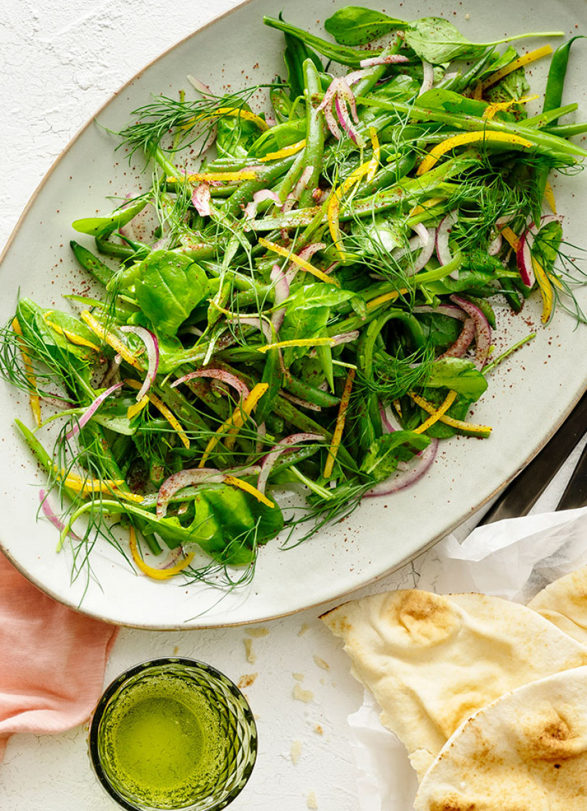 Moroccan salad bowl with preserved lemons - Lazy Cat Kitchen