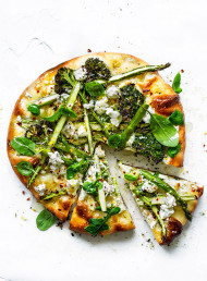 Green Pizza with Ricotta and Lemon