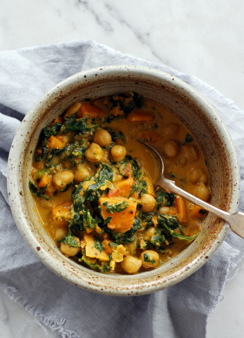 Sweet Potato, Chickpea and Spinach Curry | dish » Dish Magazine
