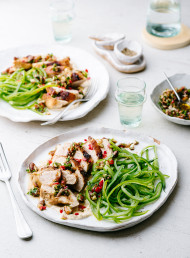 Grilled Chicken with Almond and Chilli Dressing