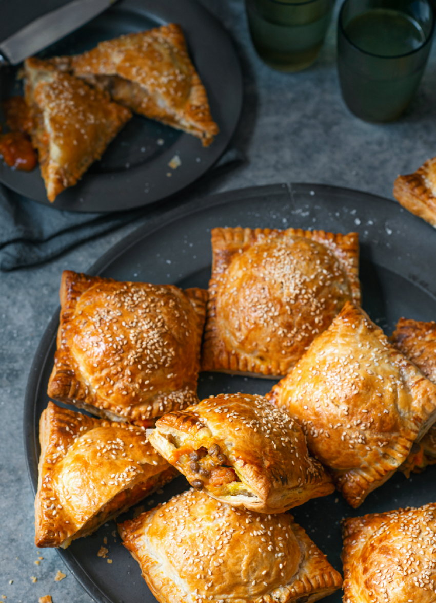 Herby Cheese and Kūmara Lentil Pies