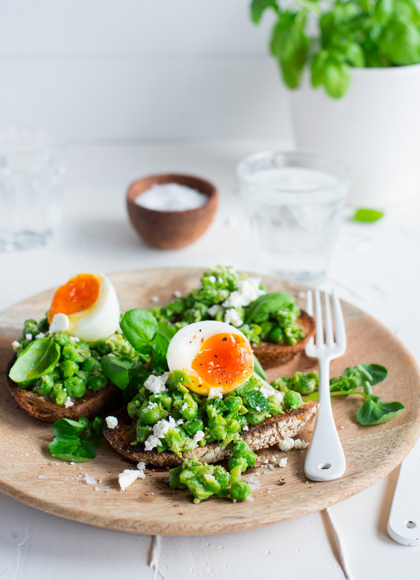 Smashed Peas and Avocado on Toast — The Mother Cooker