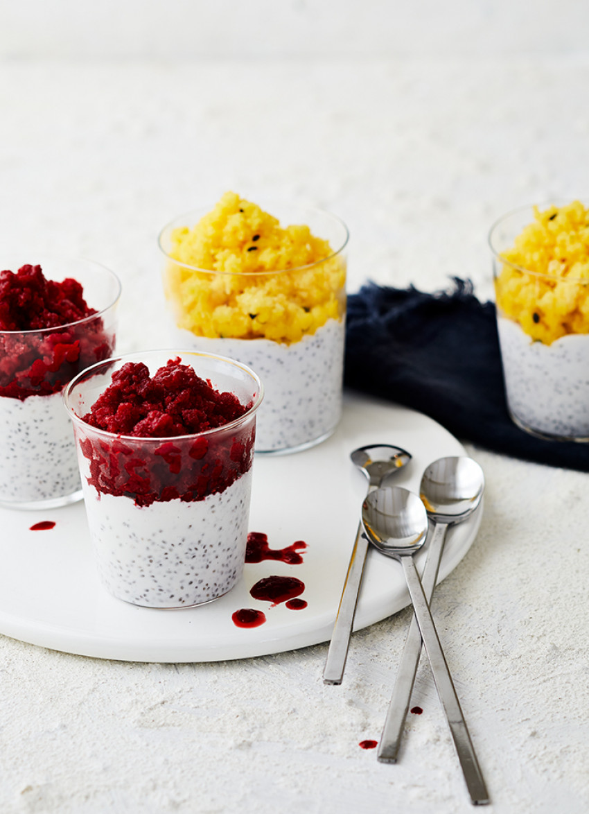 Coconut Yoghurt Chia Puddings