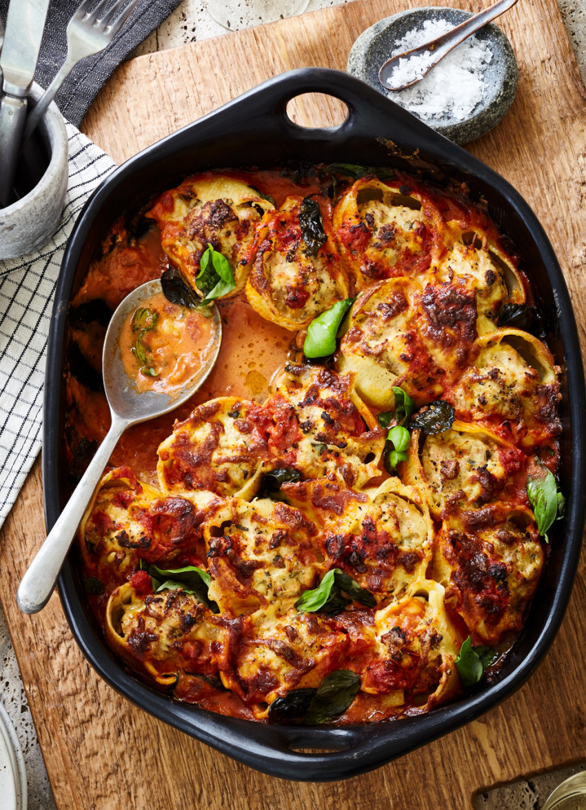 Chicken, Herb and Ricotta-Filled Pasta Shells