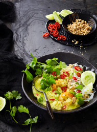 Fish, Prawn and Coconut Soup with Vermicelli Noodles