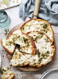 Grilled Flatbreads with Yoghurt and Dukkah