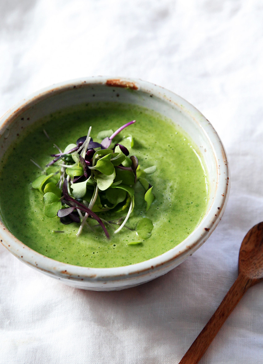 Thai Broccoli, Spinach and Coconut Soup