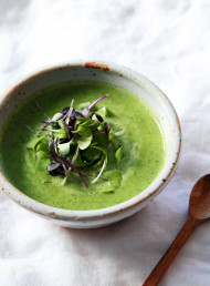Thai Broccoli, Spinach and Coconut Soup