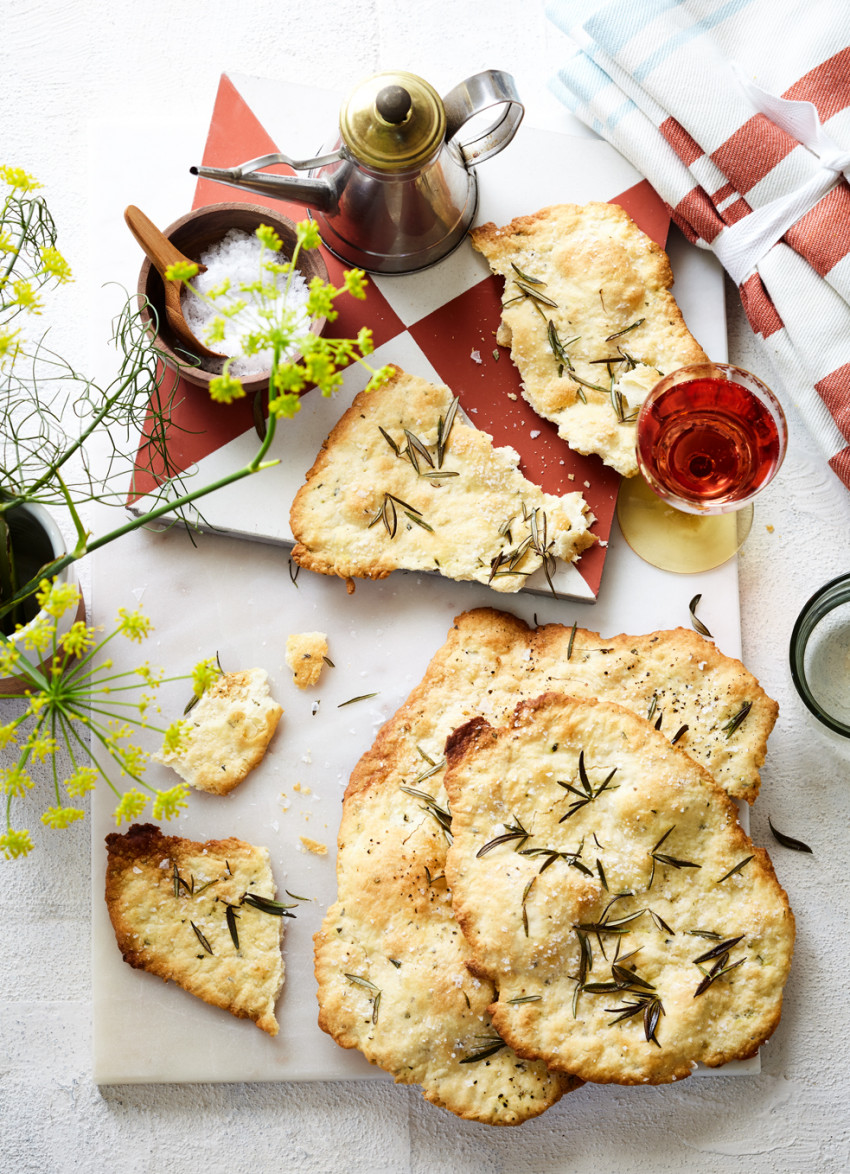 Rosemary, White Wine and Sea Salt Flatbread