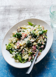 Leek, Bacon and Winter Greens Risotto