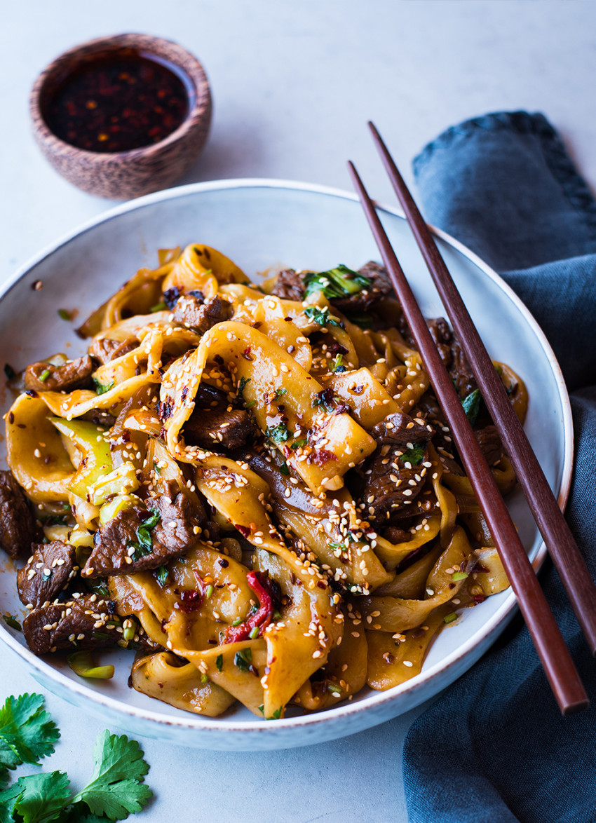 Biang Biang Noodles with Spicy Cumin Lamb