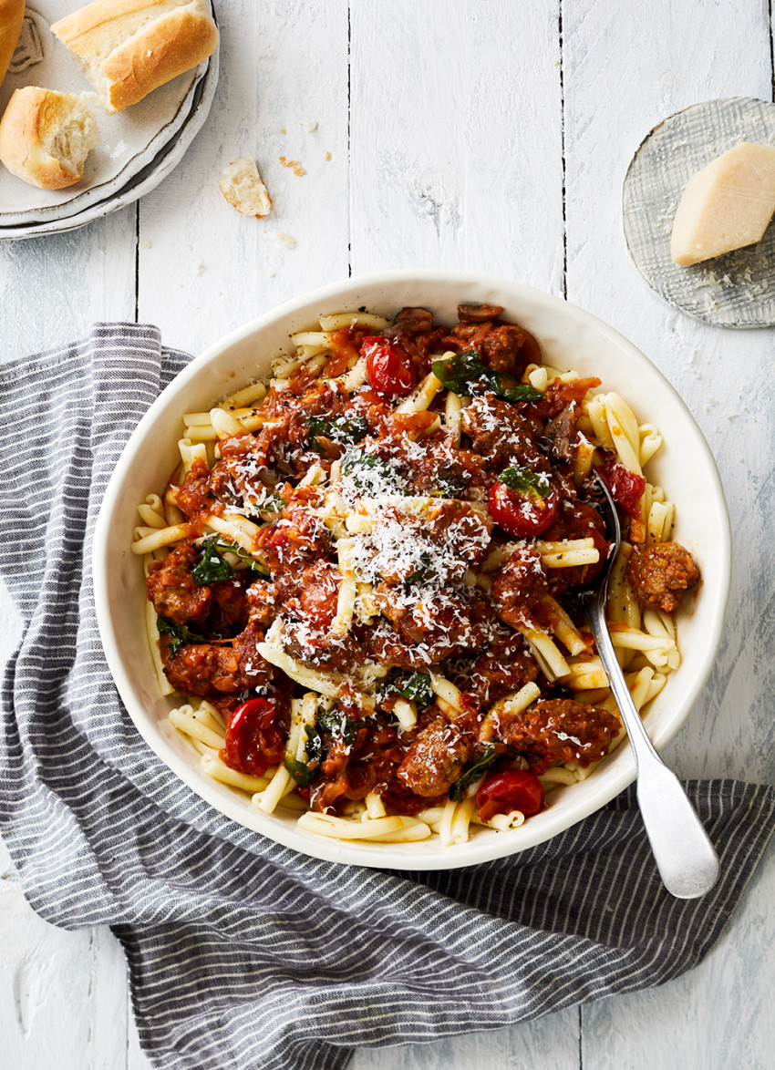 Meatball, Tomato and Basil Ragu