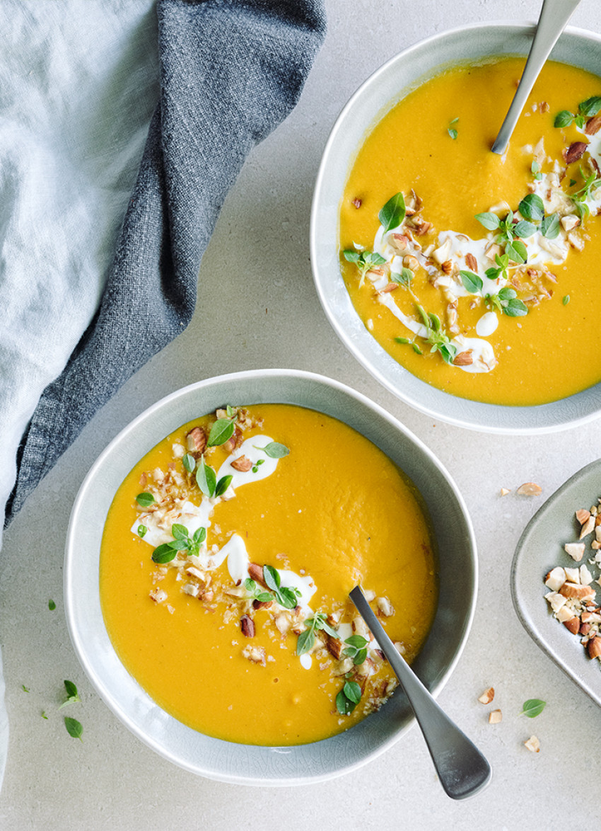 Root Vege and Thai Yellow Curry Soup